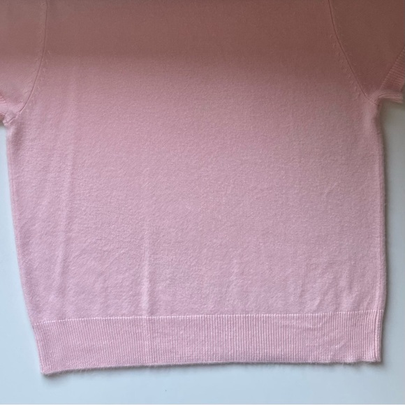 Petite Blair Short-Sleeve Sweater - Pastel Pink & Very Soft - Size PM - Picture 11 of 11